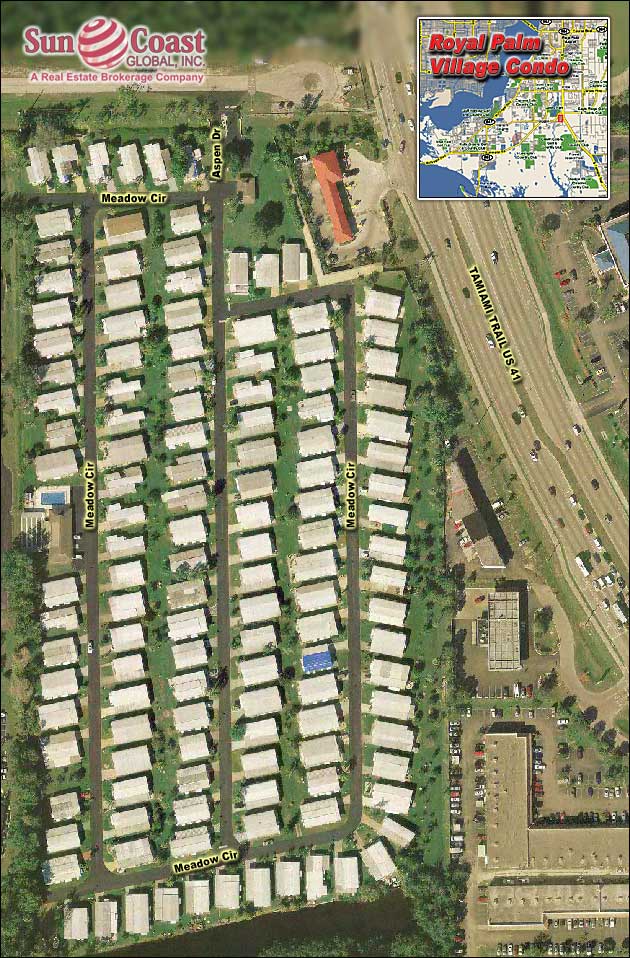 Royal Palm Village Mhp Overhead Map
